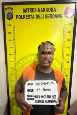 Ungkap Kasus Narkotika, Pelaku Dengan Paket Sabu di Amankan Sat Narkoba Polresta Deli Serdang