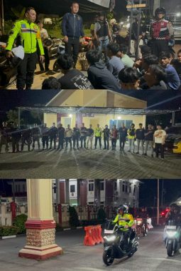 Kapolres Binjai Bersama Timsus Anti Begal Melaksanakan Patroli KRYD Di wilayah Hukum Polres Binjai