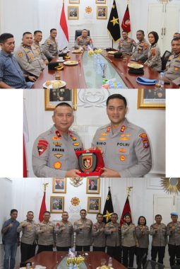Jalin Silahturahmi Kapolres Binjai Bersama Danpas Brimob I Perkuat Koordinasi Keamanan
