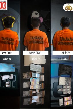 Tiga Hari Beruntun, Polres Binjai Tangkap Pendedar Narkoba Tiga Orang Pria