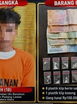 8 Paket Sabu 4,67 Gram Diamankan, Satresnarkoba Polres Binjai Tangkap Terduga Pengedar di Binjai Barat