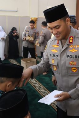 Kapolres Binjai AKBP R. Bimo Moernanda, S.I.K., M.H., Pimpin Syukuran dan Doa Bersama Anak Yatim