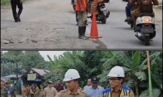 Wakil Walikota Binjai Tinjau Langsung Perbaikan Jalan Diponegoro